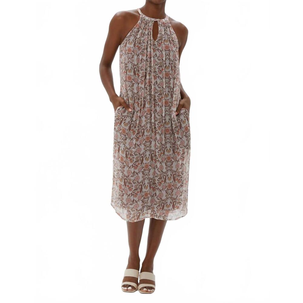 NEW ECRU moore column dress in floral